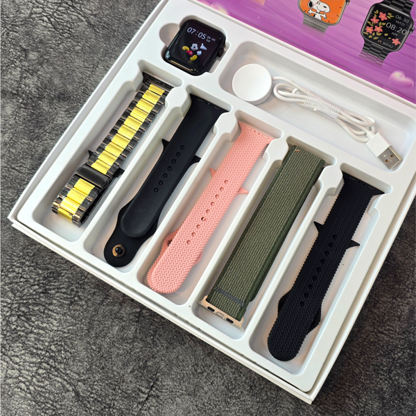 پک ساعت هوشمند ws16 mini با شش بند همراه