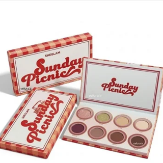 پالت پلت سایه چشم 8 رنگ شیگلم مدل ساندی Sunday Picnic | SHEGLAM Sunday Picnic Eyeshadow Spread