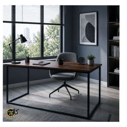 میز کامپیوتر فلز و MDF رمانتیک دیزاین مدل ساده Simple