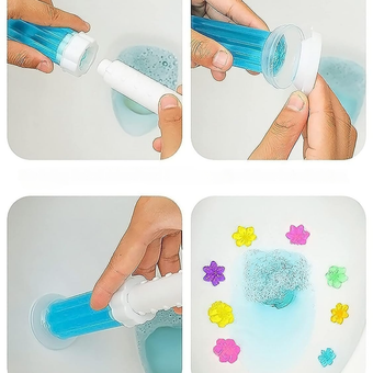 ژل ضدعفونی کننده و خوشبو کننده توالت طرح گل