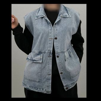 وست جین زنانه جیب کیسه ای