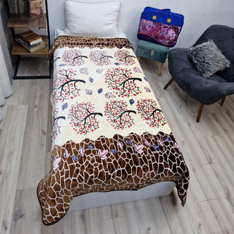 پتو ابریشم کلودی دو رو یک‌نفره ⁮⁮ترولاو ⁮⁮