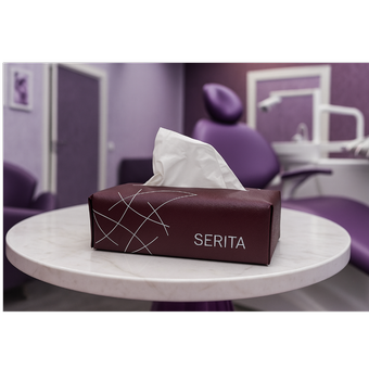 جعبه چرمی دستمال کاغذی