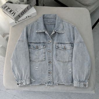 کت جین زنانه کراپ جنس جین درجه یک