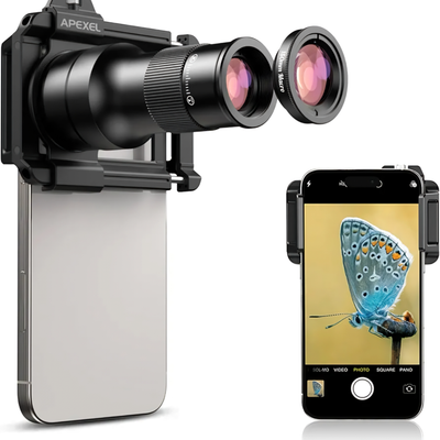 کیت لنزماکرو تله‌فوتو برای موبایل مدل APEXEL APL-TM6