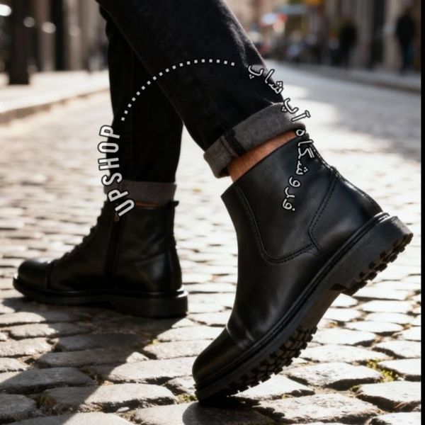 نیم بوت کمربند چرم مردانه ست چرم مناسب هدیه