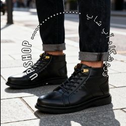 کفش بوت چرم مردانه vat