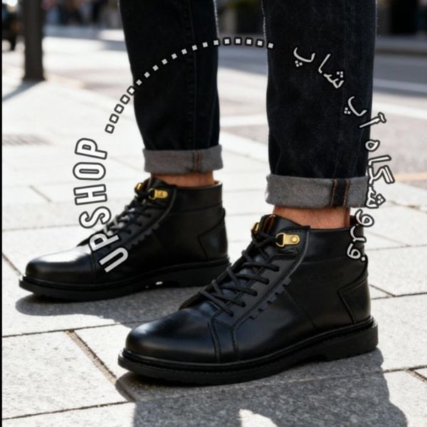 نیم بوت کمربند چرم مردانه ست چرم مناسب هدیه