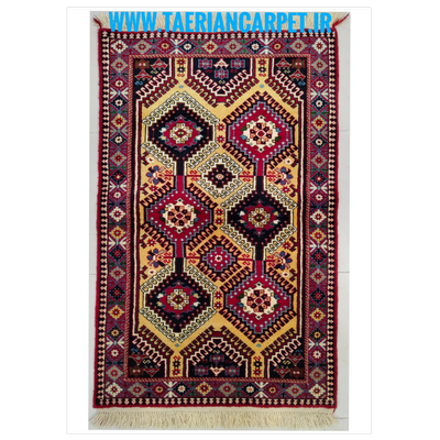 فرش دستباف سایز ذرع و چارک ( تمام پشم یلمه طرح قابی)