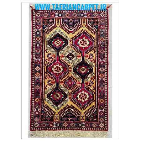 فرش دستباف سایز ذرع و چارک ( تمام پشم یلمه طرح قابی)