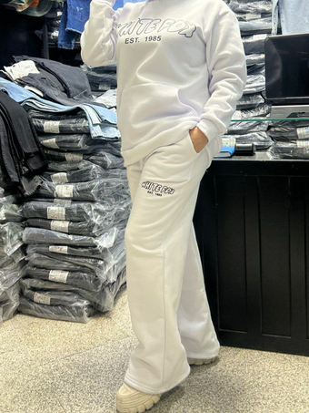 ست دو تکه سه نخ هودی و شلوار کامل پنبه