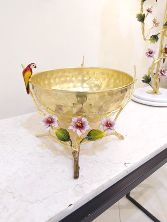 میوه خوری مخروطی برنجی | مدل 1