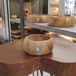 خرید کاسه چوبی 15*7 گردو Curve | مینیمال، طبیعی، ماندگار