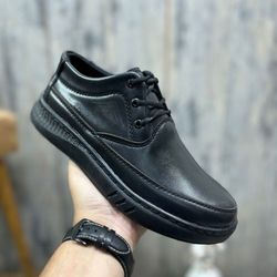 کفش طبی مردانه چرم مدل تحسین بندی