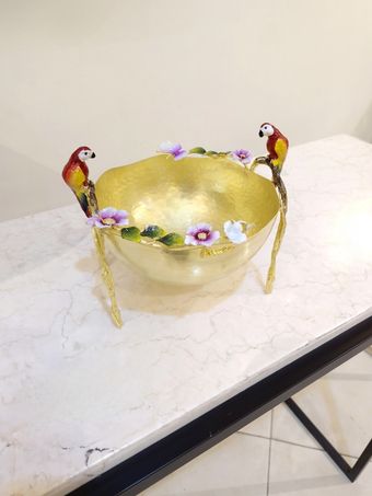 آجیل خوری ماه دیس برنجی | مدل 6