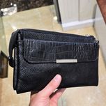 کیف دوشی چرم طبیعی الماچرم مدل پرنسا