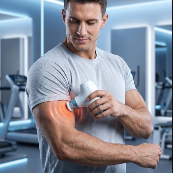 ماساژور تفنگی کامپکت برند Powerology مدل PWJCM5VBLWH