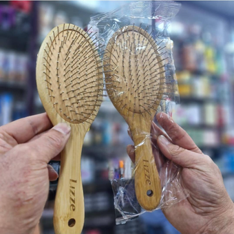 برس چوبی دندانه سیمی Lizze - انتخابی حرفه‌ای برای مراقبت طبیعی از مو