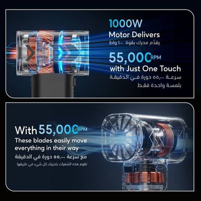 غول جت فن شارژی توربو (Turbo Blower Fan) از برند Powerology مدل PWF201BK