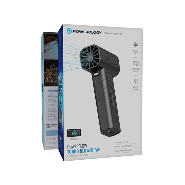 غول جت فن شارژی توربو (Turbo Blower Fan) از برند Powerology مدل PWF201BK