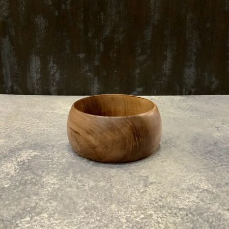 خرید کاسه چوبی 15*7 گردو Curve | مینیمال، طبیعی، ماندگار