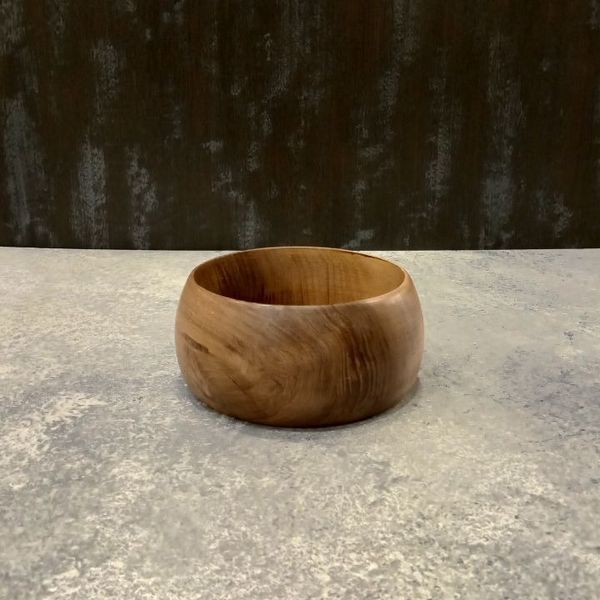 خرید کاسه چوبی 15*7 گردو Curve | مینیمال، طبیعی، ماندگار