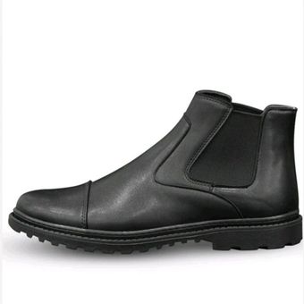 بوت چرم کشی مردانه دوتیکه قالب استاندارد کد ksh11