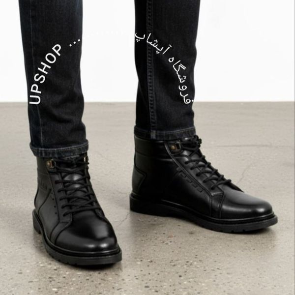 نیم بوت چرم طبی مردانه M-Ashil قالب استاندارد.