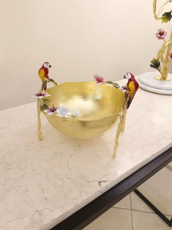 آجیل خوری ماه دیس برنجی | مدل 7