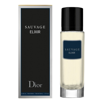 ادو پرفیوم مردانه نیو پرستیژ کالر مدل Sauvage elixir رایحه گرم حجم 35 میلی لیتر