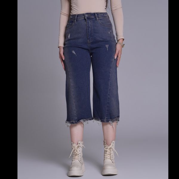 شلوار جین اسکینی دوخت کج کد 27401