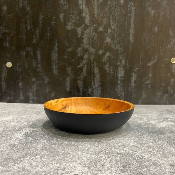 سرویس پذیرایی چوب گیلاس سایز 25×6 | بیرون مشکی، داخل گیلاس خودرنگ