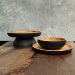 پلیت پذیرایی چوب گیلاس مگنتی | سایز 26 سانتی‌متر