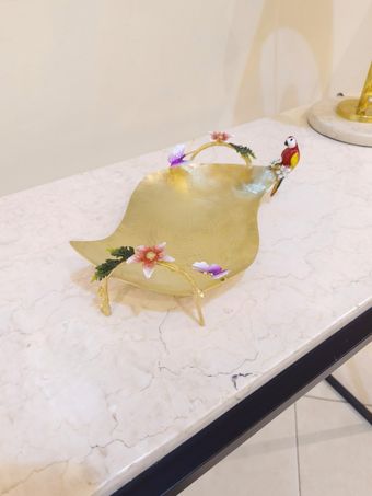 شیرینی موج طوطی برنجی