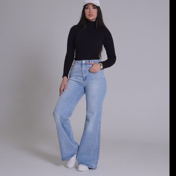 شلوار جین فلر بگ پارچه کش کد 3247