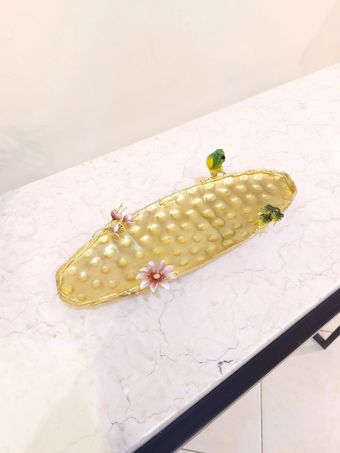 رولت خوری بیضی طوطی برنجی | مدل 2