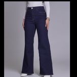 شلوار جین فلر بگ سرمه ای کد 3373