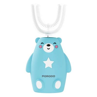 مسواک برقی کودکانه Porodo Lifestyle Totlo (مدل PDLFSTZ2U) با طراحی جذاب و فانتزی طرح خرس آبی