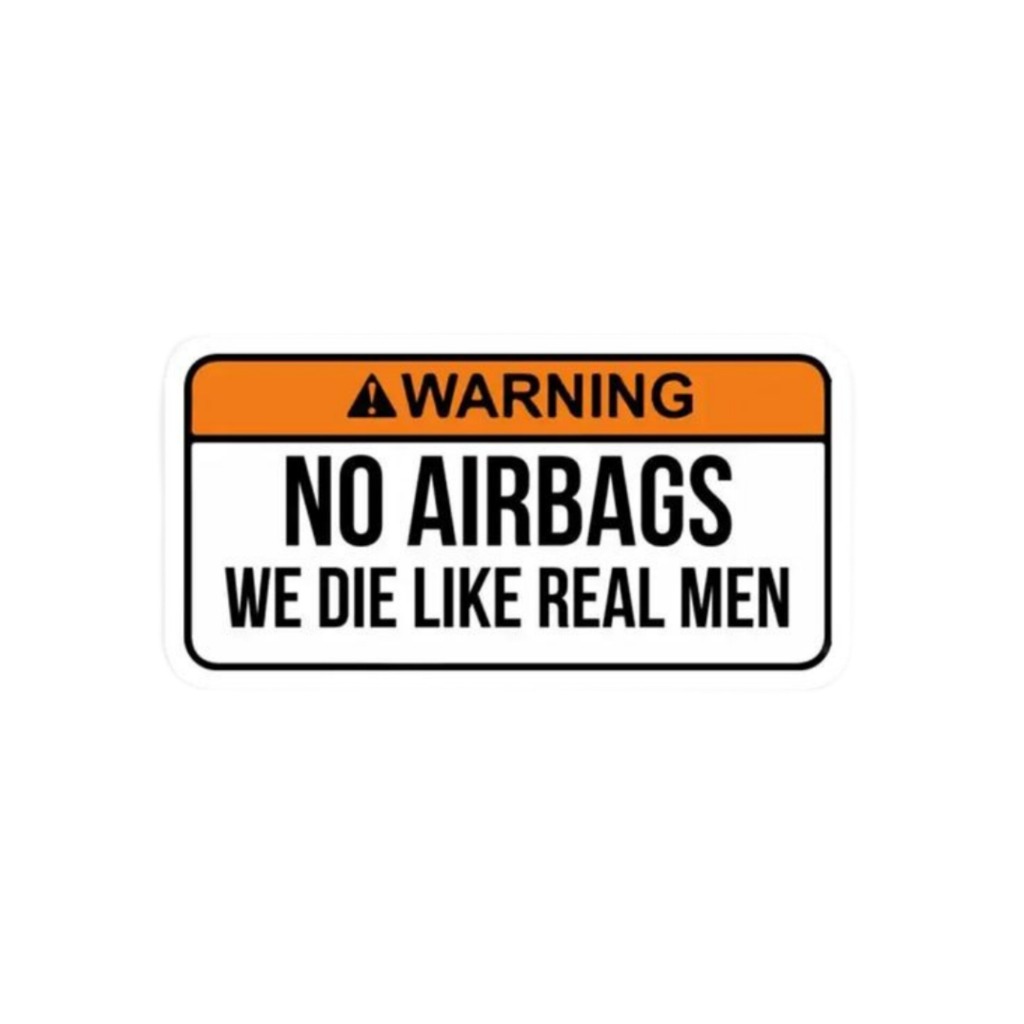 استیکر ماشین مدل no airbag 