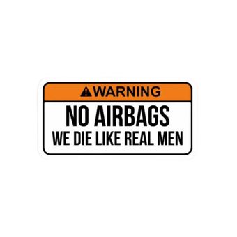 استیکر ماشین مدل no airbag