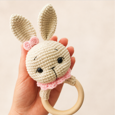 جغجغه بافت خرگوش🐰🩷