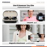 ست میکروفون یقه ای بیسیم برند Porodo (مدل PDWMDMIC)