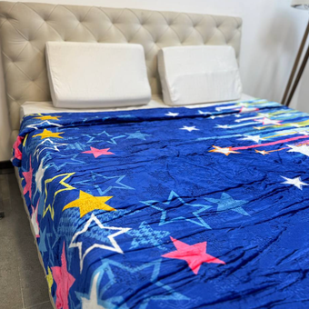 پتو ابریشم ⁮⁮دونفره طرح دار برجسته