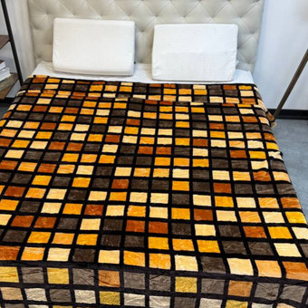 پتو ابریشم دونفره طرح ⁮⁮دار برجسته