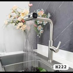 شیر ظرفشویی چهار حالته شاوری لوکس شیلنگ دار 360درجه