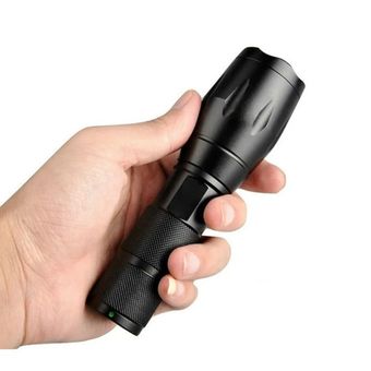 چراغ قوه شارژی یووی UV زوم دار دو حالته (باتری قابل تعویض)