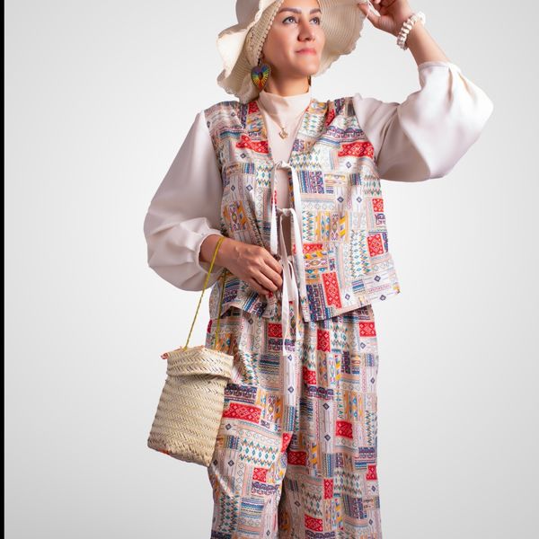 کت و دامن شلواری باتیک هند اصل