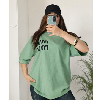 تیشرت سوپر لانگ مدل miu miu