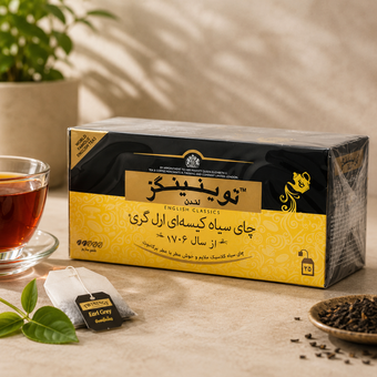 چای کیسه‌ای ارل گری توینینگز _ 25 عددی