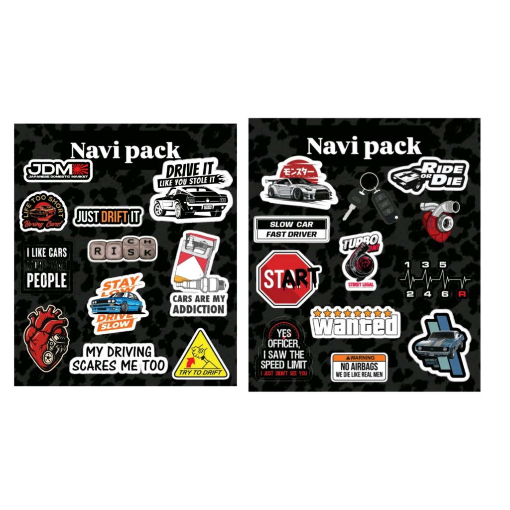 استیکر پک 2 عددی ماشین و خودرو ناوی 